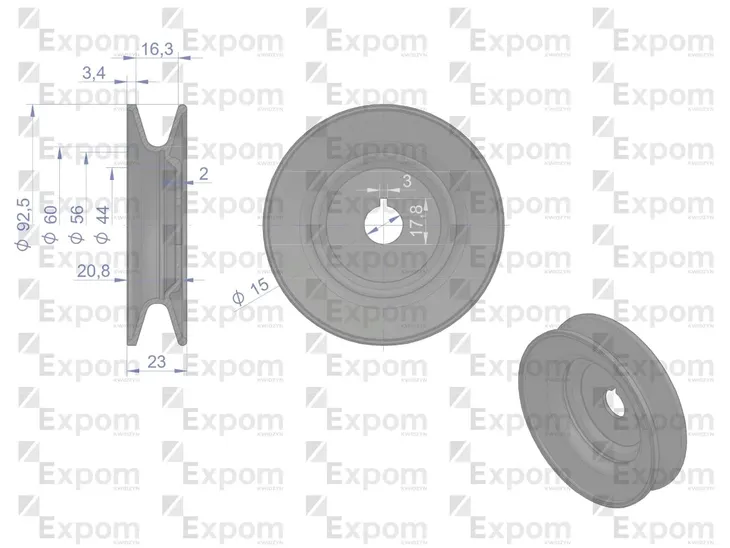 kolo-pasowe-alternatora-c-360-expom-marka-maszyny-inna