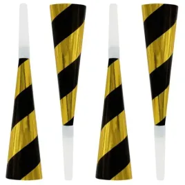 trabki-papierowe-horn-w-pasy-zloty-czarny-godan-4-szt