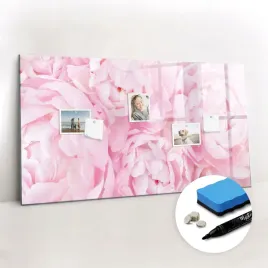 edukacyjna-tablica-magnetyczna-szklana-gratisy-kwitnace-kwiaty-120x60-cm