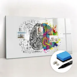 tablica-magnetyczna-suchoscieralna-gratis-magnesy-abstrakcja-mozg-120x60-cm