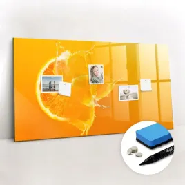 tablica-magnetyczna-szklana-suchoscieralna-gratis-magnesy-pomarancza-120x60