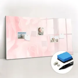 tablica-magnetyczna-szklana-duza-gratisy-magnesy-pisak-kwitnace-roze-120x60