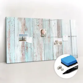 nowoczesna-szklana-tablica-magnetyczna-duza-magnesy-pastelowe-drewno-120x60