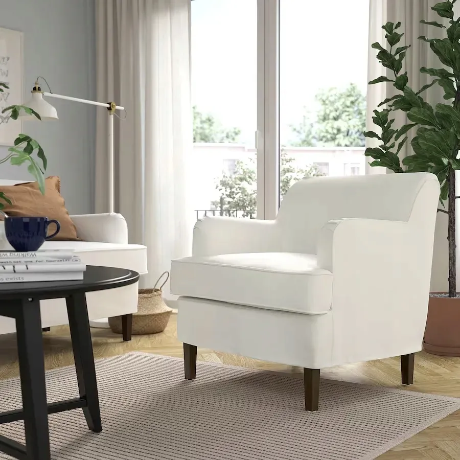 ikea-rocksjon-fotel-blekinge-bialy