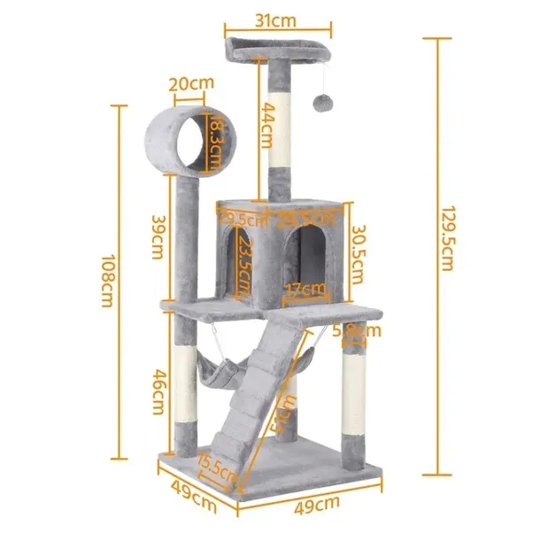 drapak-dla-kota-130-cm-platformy-domek-rodzaj-inny