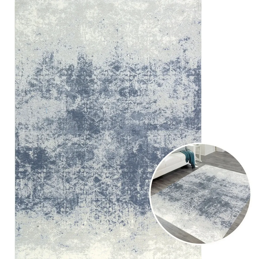 dywan-do-prania-w-pralce-illusion-blue-grey-stan-nowy