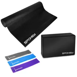 spokey-zestaw-do-cwiczen-jogi-joga-mantra-mata-kostka-gumy-fitness-komplet
