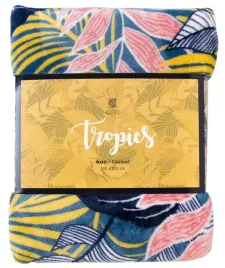 koc-tropics-150x200-niebieski-liscie-kwiaty-wiosenny