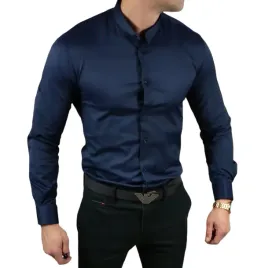 koszula-elegancka-ze-stojka-slim-fit-granatowa-esp013-m