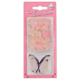 dekoracje-waflowe-motylki-pastelowe-i-kwiatki-ombre-rose-decor-zestaw