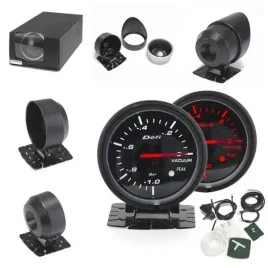 zegar-wskaznik-60mm-led-defi-vacuum-podcisnienie