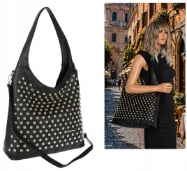 torebka-damska-worek-listonoszka-a4-shopper-z-cwiekami-modna-ch26-czarna