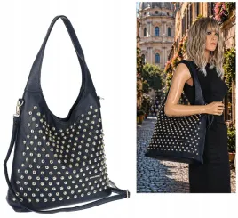 torebka-damska-worek-listonoszka-a4-shopper-z-cwiekami-modna-ch26-granatowa