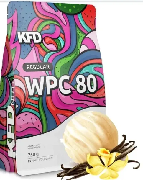 KFD Regular WPC 80 – 750 g białko 100% Lody Waniliowe