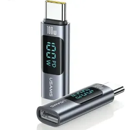 usams-adapter-au18-usb-c-usb-cdigital-display-100w-stalowy-aluminium-sj68