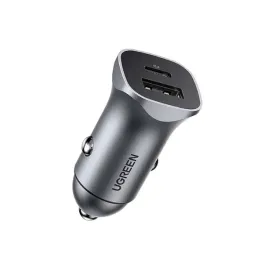 ladowarka-samochodowa-ugreen-cd130-usb-a-pd-3-0-usb-c-qc3-0-30w-szara