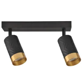 lampa-scienno-sufitowa-arras-2-czarno-zlota-gu10
