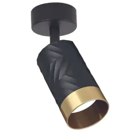 lampa-scienno-sufitowa-arras-1-czarno-zlota-gu10