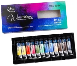 farby-akwarelowe-w-tubkach-zestaw-farb-rosa-12-kolorow-x-10-ml-classic
