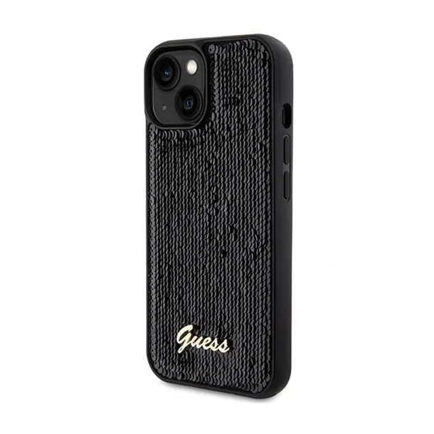 guess-sequin-script-metal-etui-iphone-14-czarny-stan-nowy