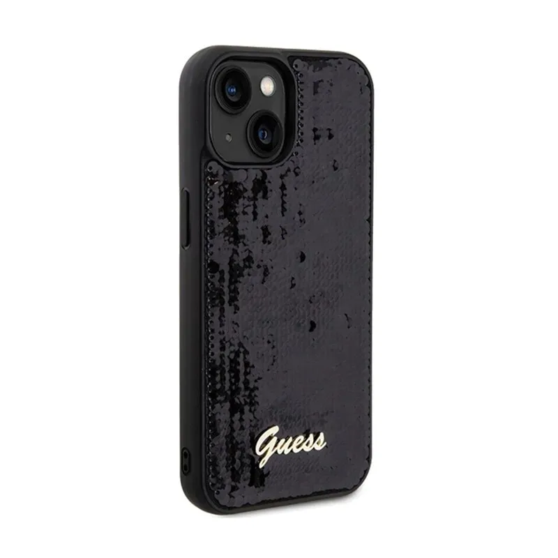 guess-sequin-script-metal-etui-iphone-14-czarny