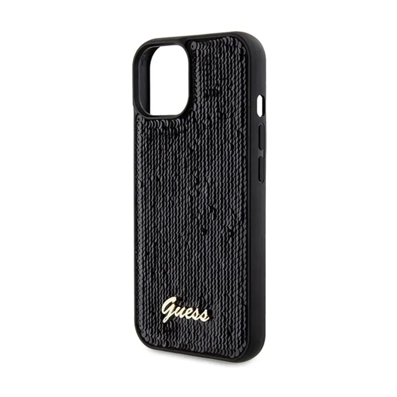 guess-sequin-script-metal-etui-iphone-14-czarny
