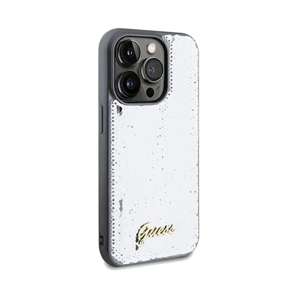 guess-sequin-script-metal-etui-iphone-14-pro-max-srebrny-stan-nowy