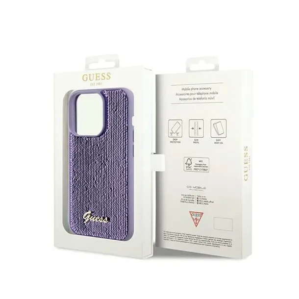 guess-sequin-script-metal-etui-iphone-13-pro-fioletowy-stan-nowy