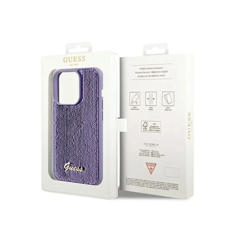 guess-sequin-script-metal-etui-iphone-14-pro-max-fioletowy
