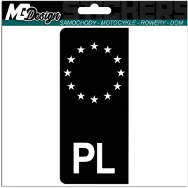 czarno-biala-naklejka-grafika-na-tablice-rejestracyjna-pl-euroband-106x47