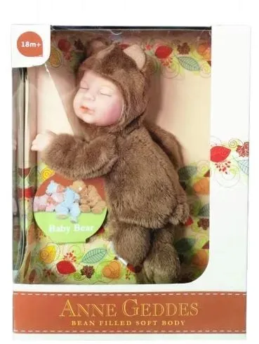 Anne Geddes Bean Filled Soft Body Baby Brown Bear – Plüschbär, 2016 Edition, Sammlerstück