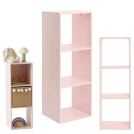 regal-dzieciecy-z-3-polkami-na-zabawki-ksiazeczki-szafka-organizer-rozowy