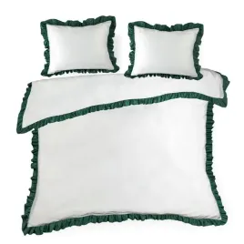 posciel-z-bawelna-zdobiona-falbanka-eliza-220x200-70x80x2-biala-zielona