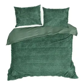 posciel-o-strukturze-futra-tiffany-220x200-70x80x2-ciemnozielona