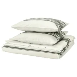 ikea-jattefraken-komplet-poscieli-200x200-50x60-bialy-ciemnoszary