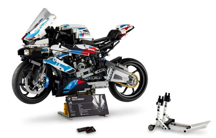 Klocki motocykl BMW M1000 RR 1920-elem ogromny zestaw kultowego motocykla
