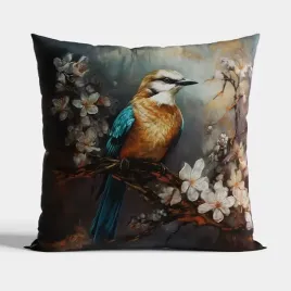poszewka-dekoracyjna-velvet-40x40-velvet-ptak-atos-ciemnoturkusowy