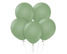 balony-zielone-lux-pro-boho-mat-eucaluptus-retro-kalisan-5-13cm-100szt