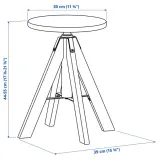 ikea-rudstorp-stolek-czarny-44-55-cm-stan-nowy
