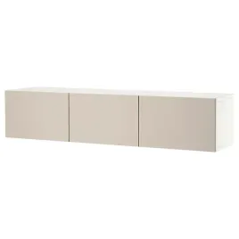ikea-besta-lawa-tv-z-drzwiami-180x42x38cm-bialy-lappviken-jasnoszary-bezowy