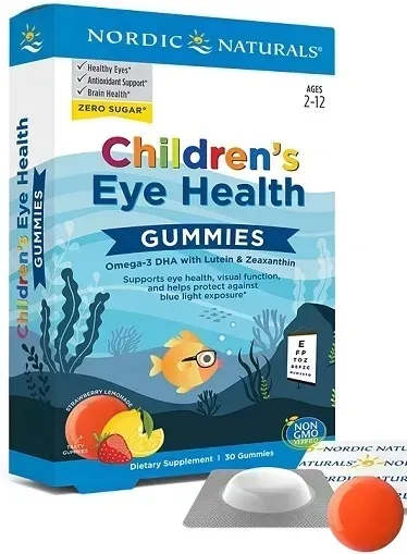 Nordic Naturals Children's Eye Health Lemoniada Truskawkowa 30 żelek