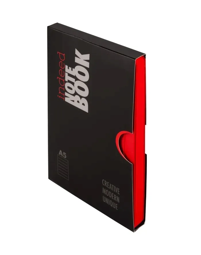 notes-indeed-a5-linia-czerwony-stan-nowy