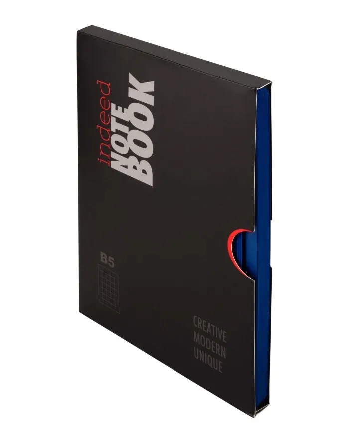 notes-indeed-b5-kratka-granatowy-stan-nowy