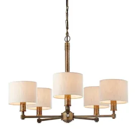 wielopunktowa-lampa-wiszaca-indara-71345-endon-z-abazurkami-braz-bezowa
