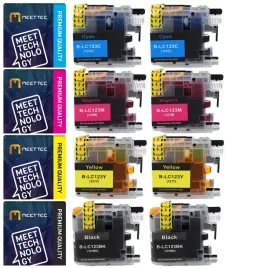 8-pak-zamiennikow-tuszow-do-brother-lc121-123-cmyk-dcp-j152w-mfc-j4610dw