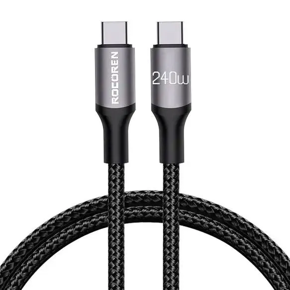 kabel-usb-c-do-usb-c-rocoren-retro-pd-240w-1m-stan-nowy