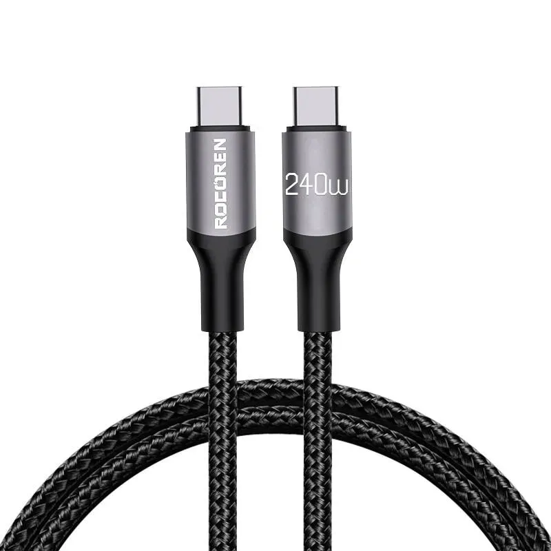 kabel-usb-c-do-usb-c-rocoren-retro-pd-240w-3m-stan-nowy