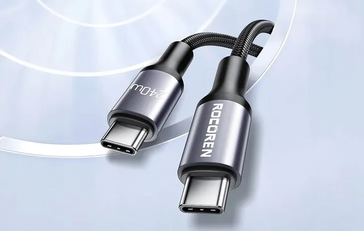 kabel-usb-c-do-usb-c-rocoren-retro-pd-240w-3m-kolor-czarny