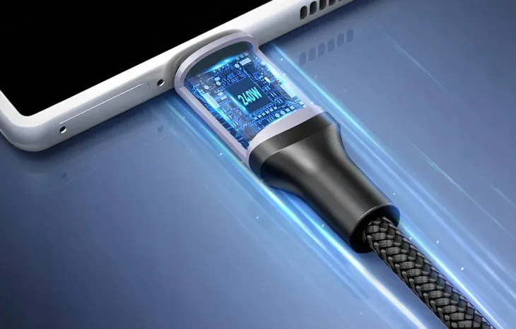 kabel-usb-c-do-usb-c-rocoren-retro-pd-240w-3m-dlugosc-przewodu-3-m