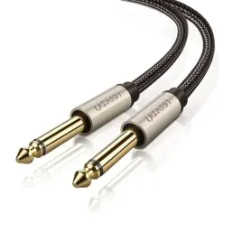 ugreen-mocny-kabel-przewod-audio-mono-2x-wtyk-jack-635-65-mm-oplot-2m